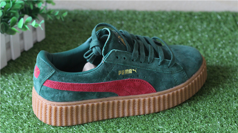 Rihanna Puma Suede Creeper Green